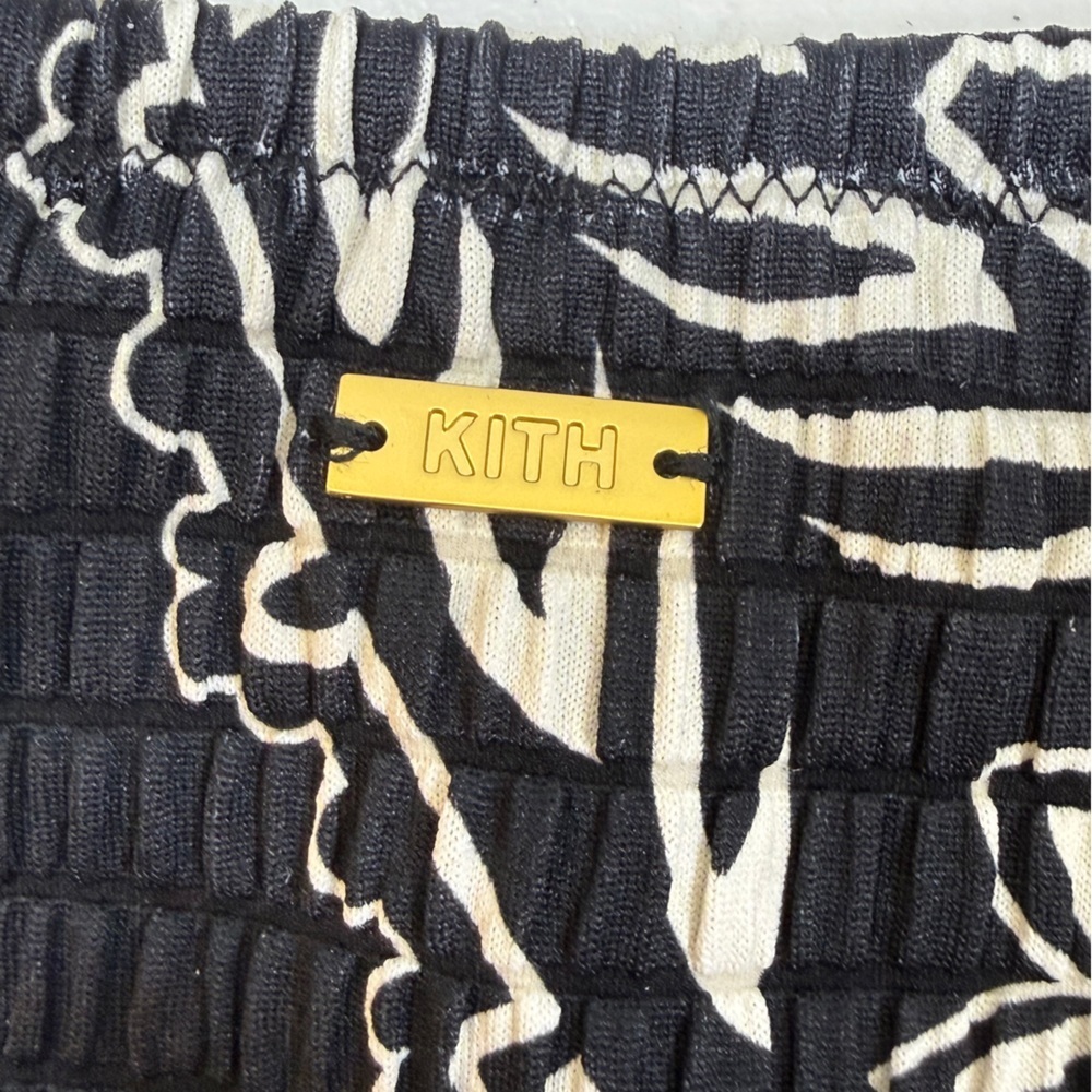 Kith Bikini Bottoms Paisley Tova Adjustable Bottom Black Size XL Bandana New - Picture 6 of 6